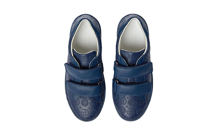 Детские кеды Gucci Ace (синие) — фото 4