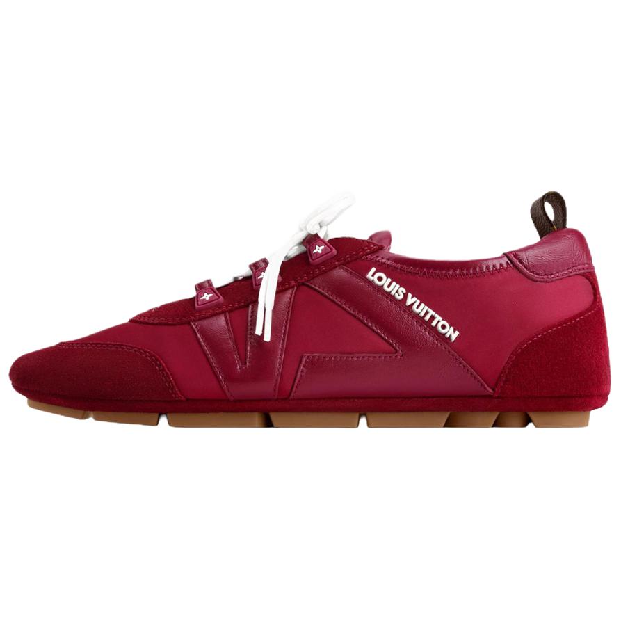 Женские кроссовки Louis Vuitton Sneakerina (красные)
