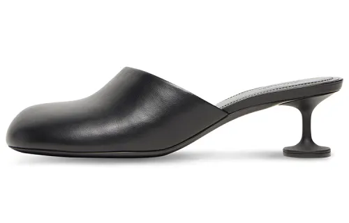 Balenciaga Lady 50mm Mule Blacker Leather Women's