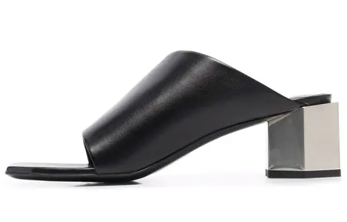 OFF-WHITE Nappa Hexnut Open Mule Black Women's