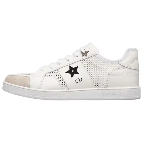 DIOR Star Platform Shoes Low top Skateboard Shoes Women's White