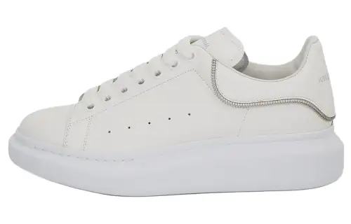 Alexander McQueen Oversized Low Top Sneakers 'Beige White'