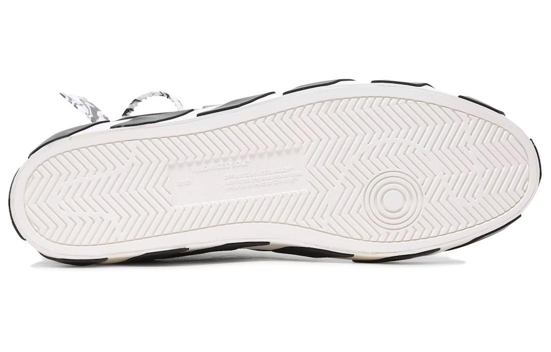 OFF WHITE Mid Top Vulcanized Canvas Sneaker 'Black White'