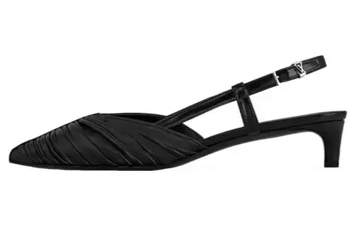 LOUIS VUITTON Allure Sheepskin Slim Heel High Heels 3.5cm Women's Black