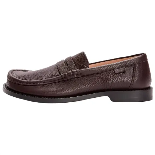 LOEWE Campo Leather Loafers 2cm Men's Brown