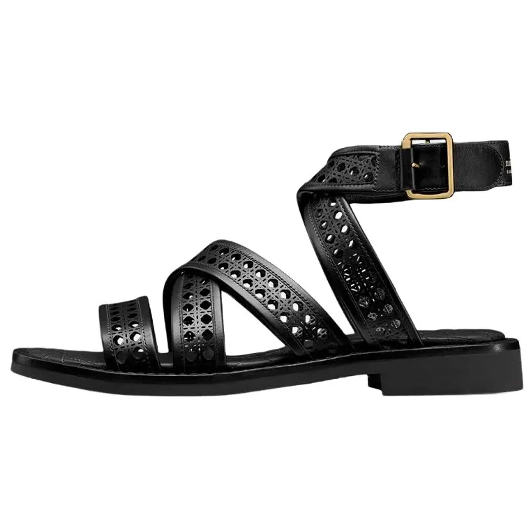 DIOR D Avenue Roman Sandals Women's Black
