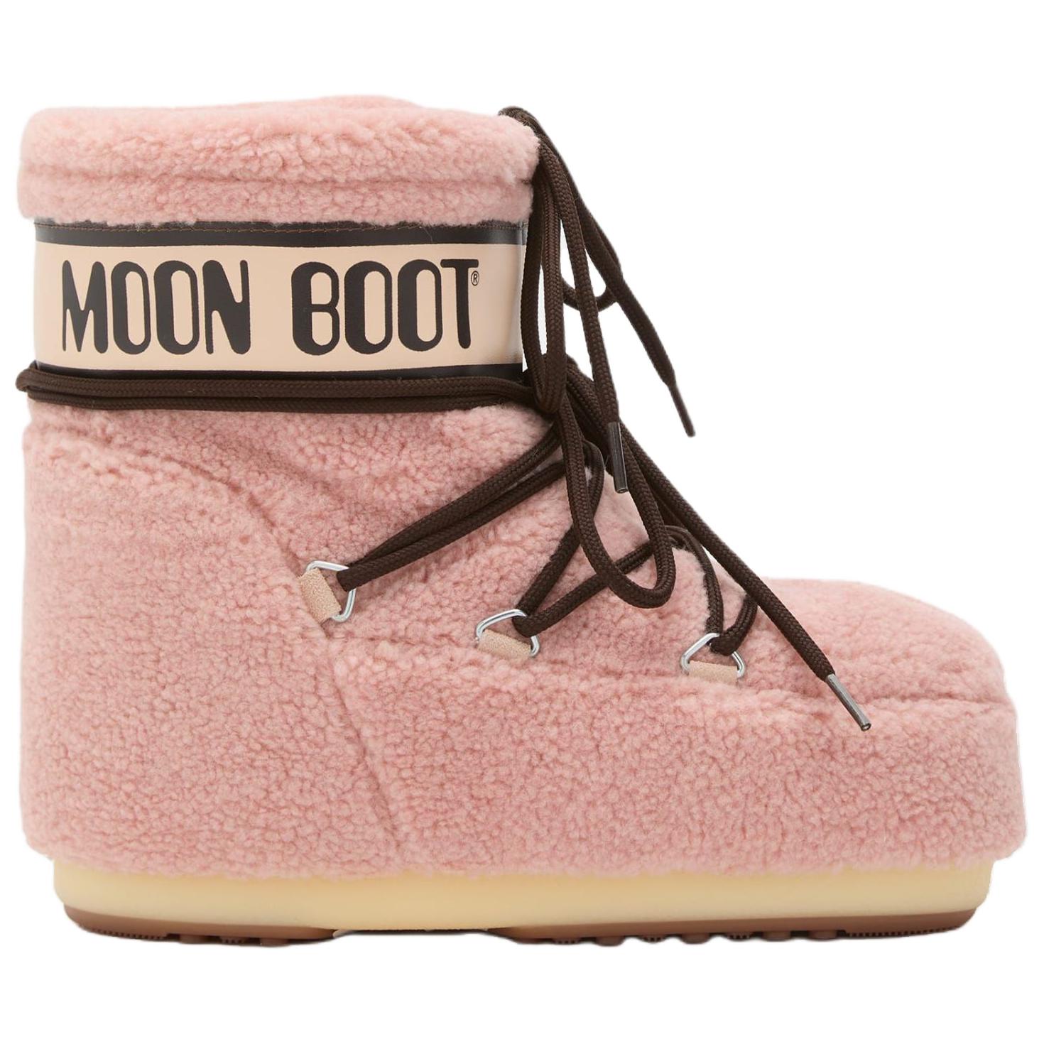 Луноходы Moon Boot Stivale PU (розовые) — фото 2