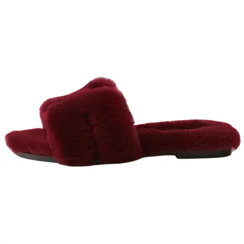 HERMES Oran Slide Slippers Women's Red