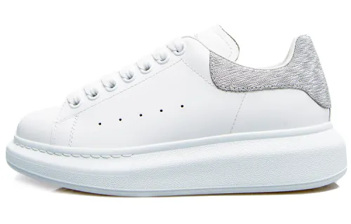 Alexander McQueen Oversized Low top Stylish Skateboarding Shoes Women's White