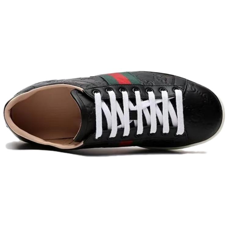 Женские кеды Gucci ACE (черные) — фото 4