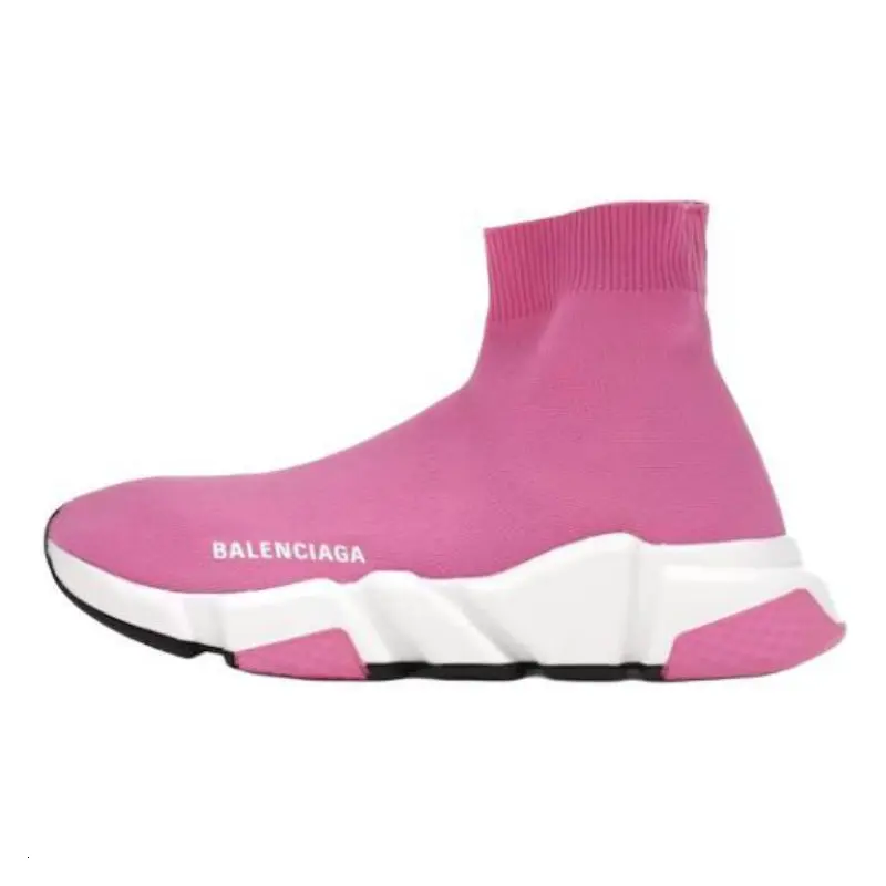 Balenciaga Speed High top Casual Shoes Women's Pink