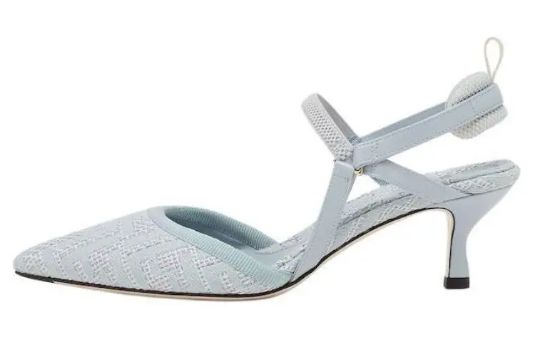 FENDI Logo Detailed Slingback Pumps