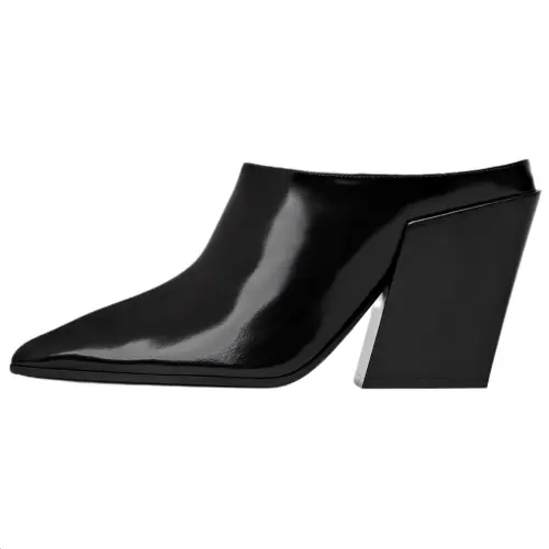 Bottega Veneta Closed Toe Slippers 9cm Women's Black