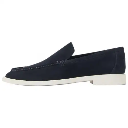 Bottega Veneta Suede Loafers Men's Blue