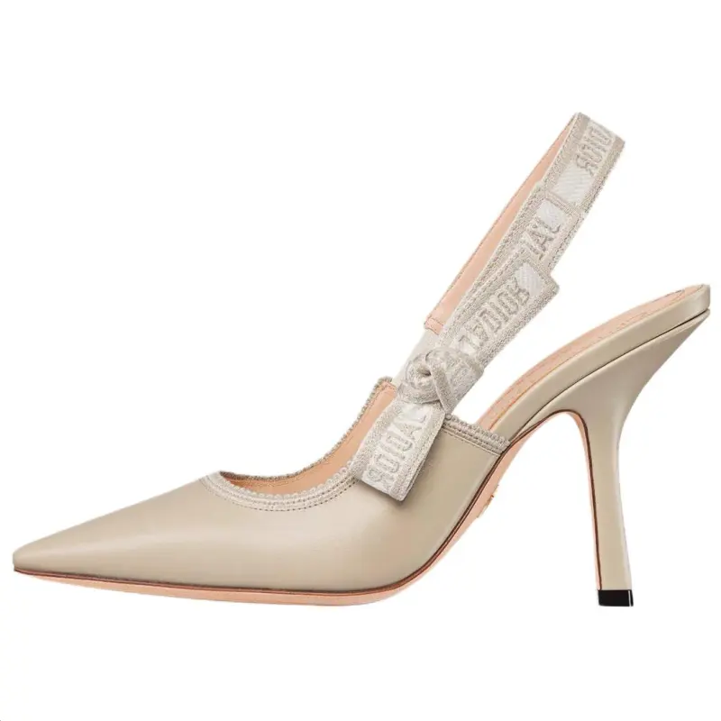 DIOR J'Adior Slim Heel High Heels 10cm Women's Beige