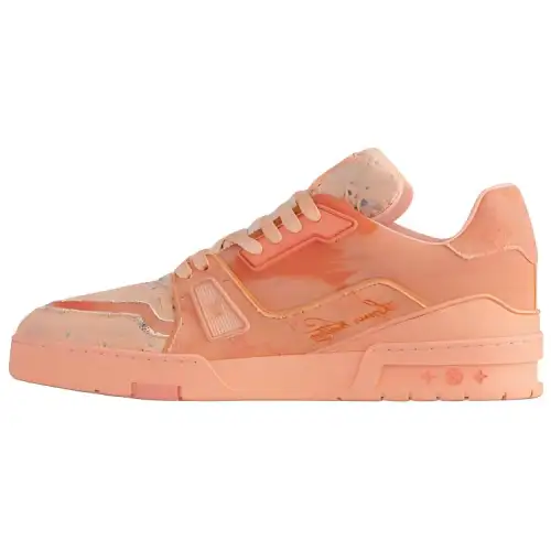LOUIS VUITTON Trainer Skateboard Shoes Men's Orange