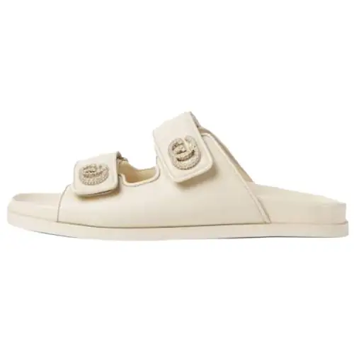 GUCCI Slide Slippers Women's Ivory White