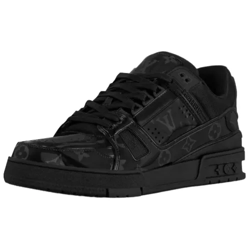 LOUIS VUITTON Trainer 2025 Spring Men's Collection Low top Skateboard Shoes Men's Black