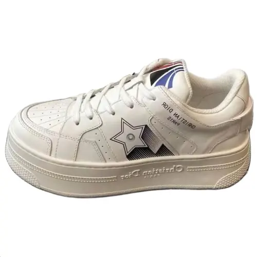 DIOR Star Skateboard Shoes Women's White