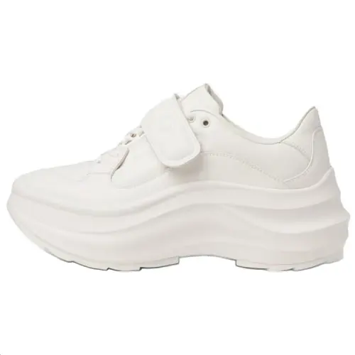 GUCCI Wave Cow Leather Low top Chunky Sneakers Women's White