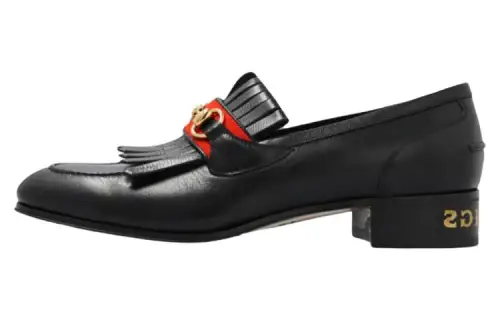 GUCCI Palm Springs Web Horsebit Loafers