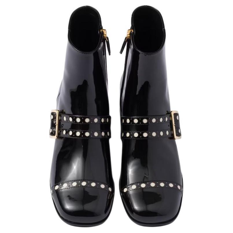 Женские ботинки Prada 3.5cm (черные) — фото 4