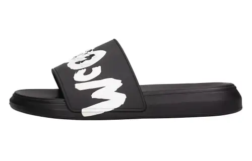 Alexander McQueen Graffiti Logo Slides Women's