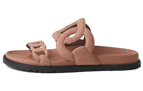 HERMES Extra Slide Slippers Women's Pink