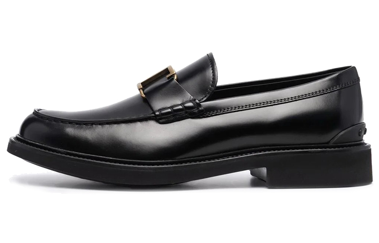 TOD'S T Timeless Logo Plaque Loafers