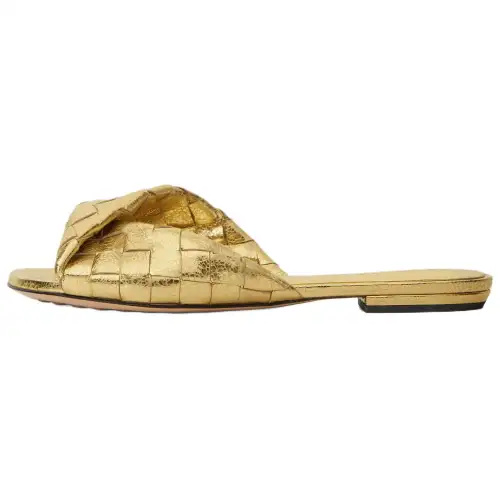 Bottega Veneta Blink Slide Slippers Women's Gold