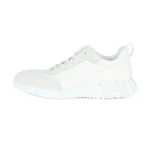 HERMES Bouncing Low top Casual Shoes Men's White