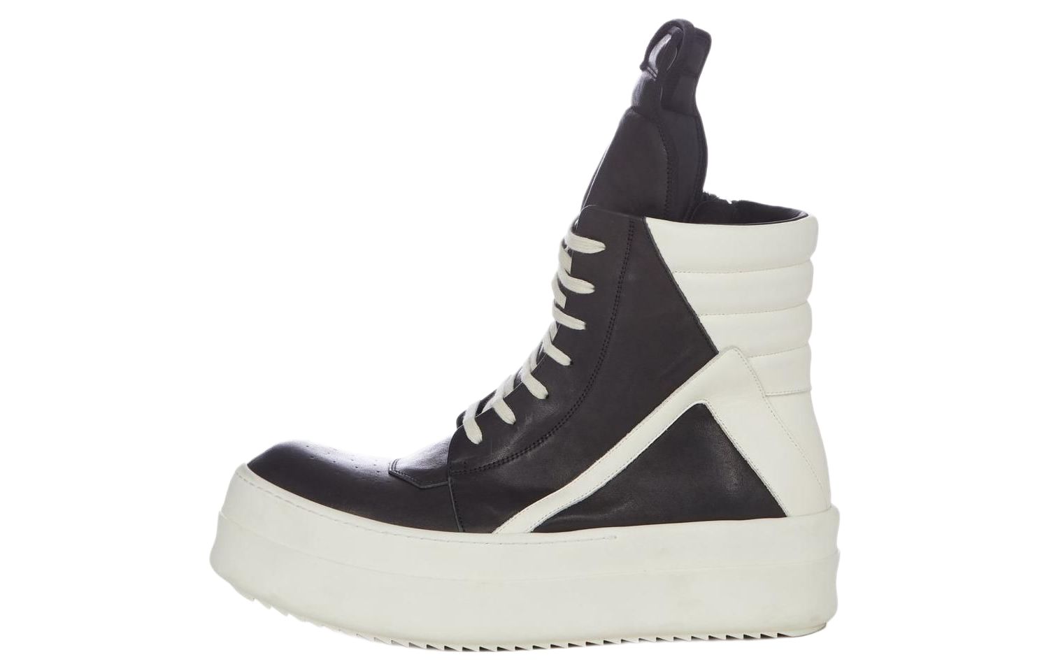 RICK OWENS Mega Bumper Geobasket Black Milk Women's