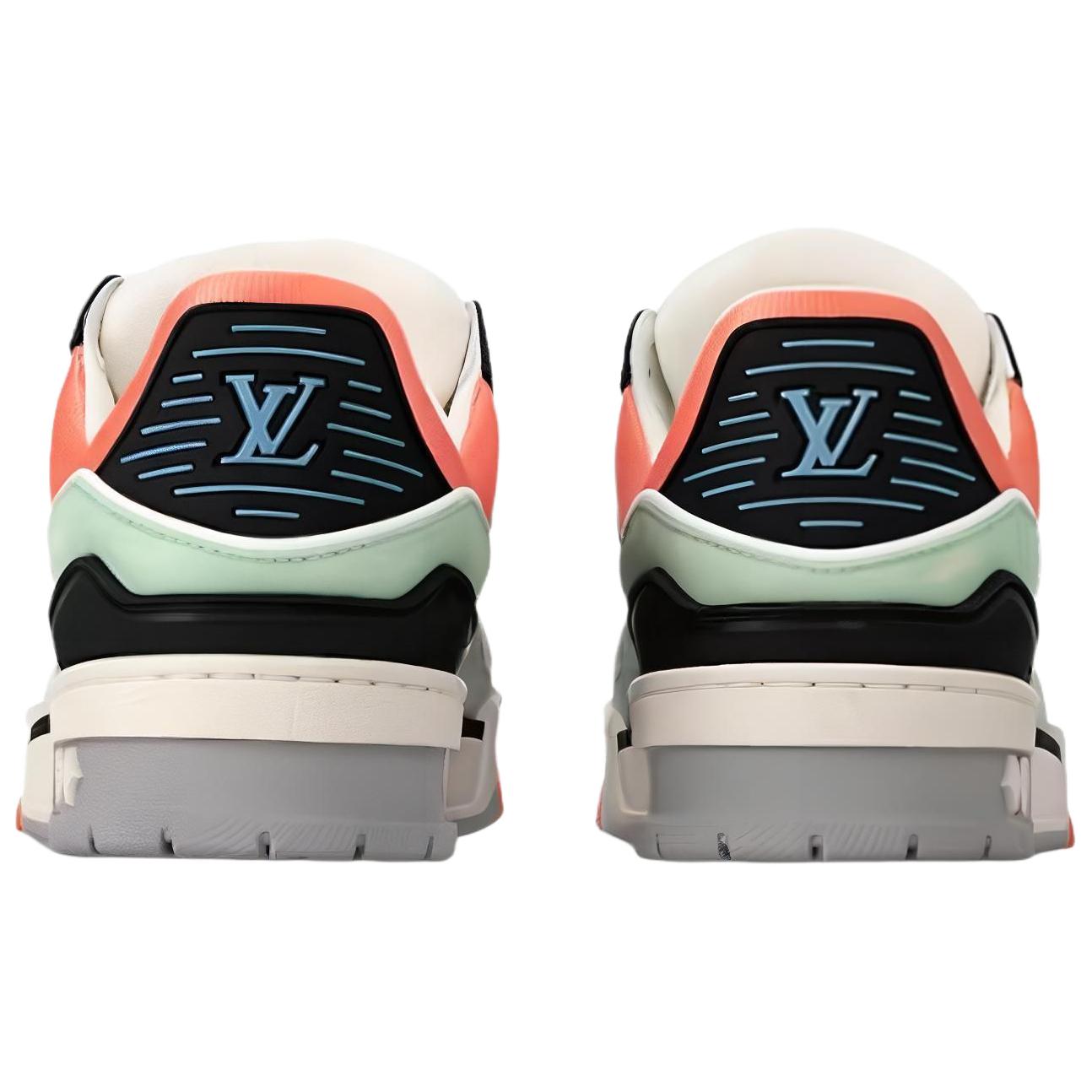 Женские кеды Louis Vuitton Trainer (оранжевый) — фото 5