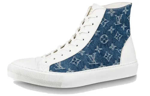 LOUIS VUITTON Tattoo Stylish Skateboarding Shoes Unisex Blue