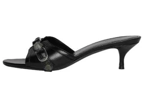 Balenciaga Cagole Slide Slippers Women's Black