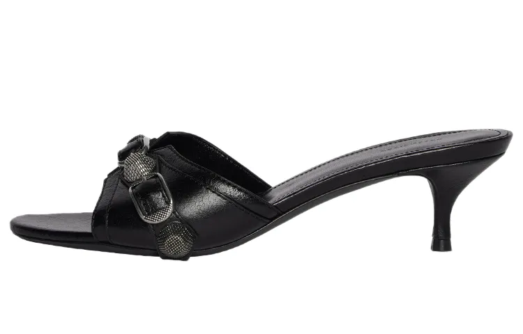 Balenciaga Cagole Slide Slippers Women's Black