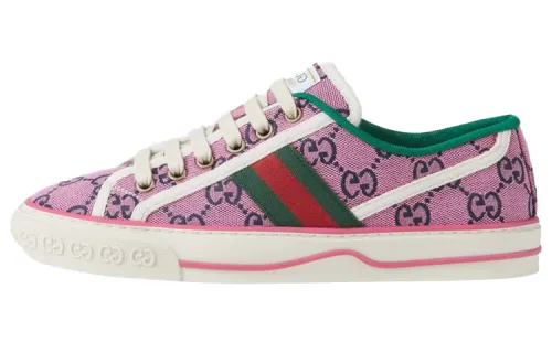 GUCCI Tennis 1977 Multicolor Model Casual Stylish Skateboarding Shoes Women's Pink Purple