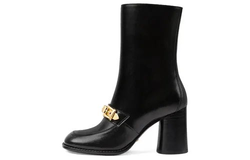 GUCCI Chain-detail Ankle Boots