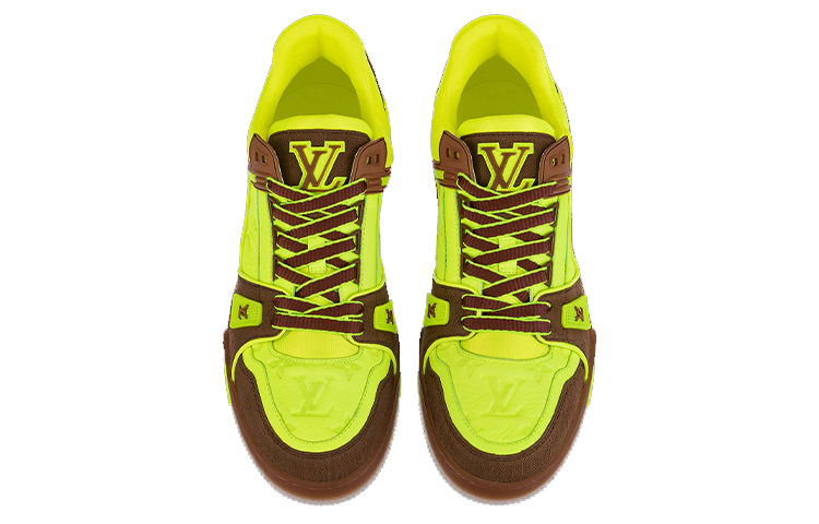Мужские кеды Louis Vuitton Trainer (желтые) — фото 3