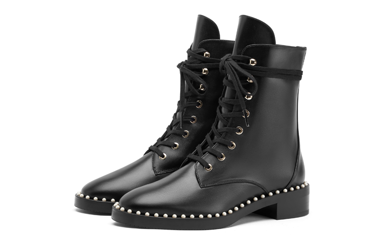 Stuart Weitzman/SW Cow Leather Ankle Boots Women's Black
