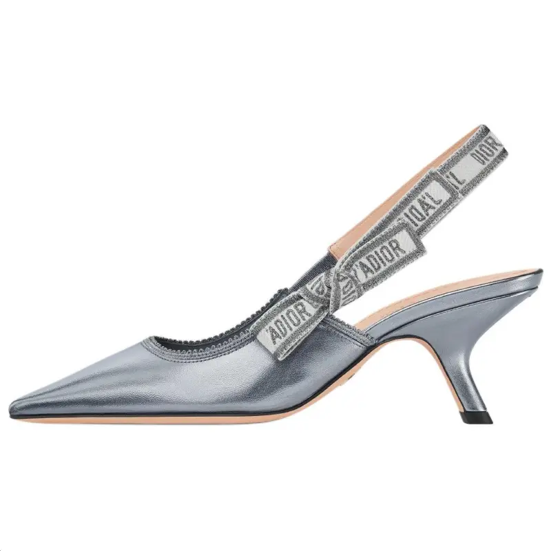DIOR J'Adior Slim Heel High Heels 6.5cm Women's Silver