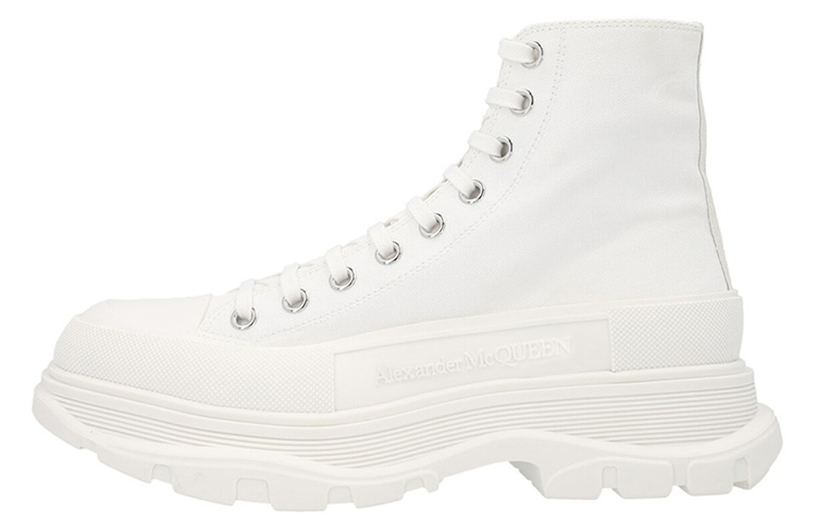 Мужские ботинки Alexander McQueen Tread Slick (белые)