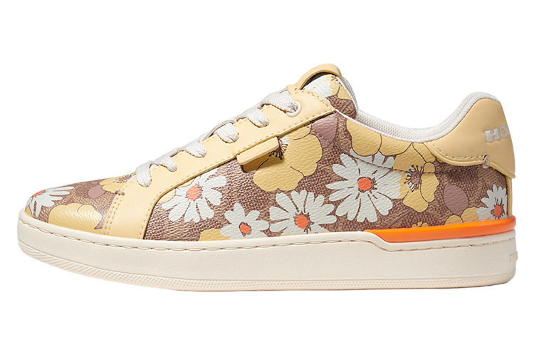 Женские кроссовки COACH Lowline (ванильные)