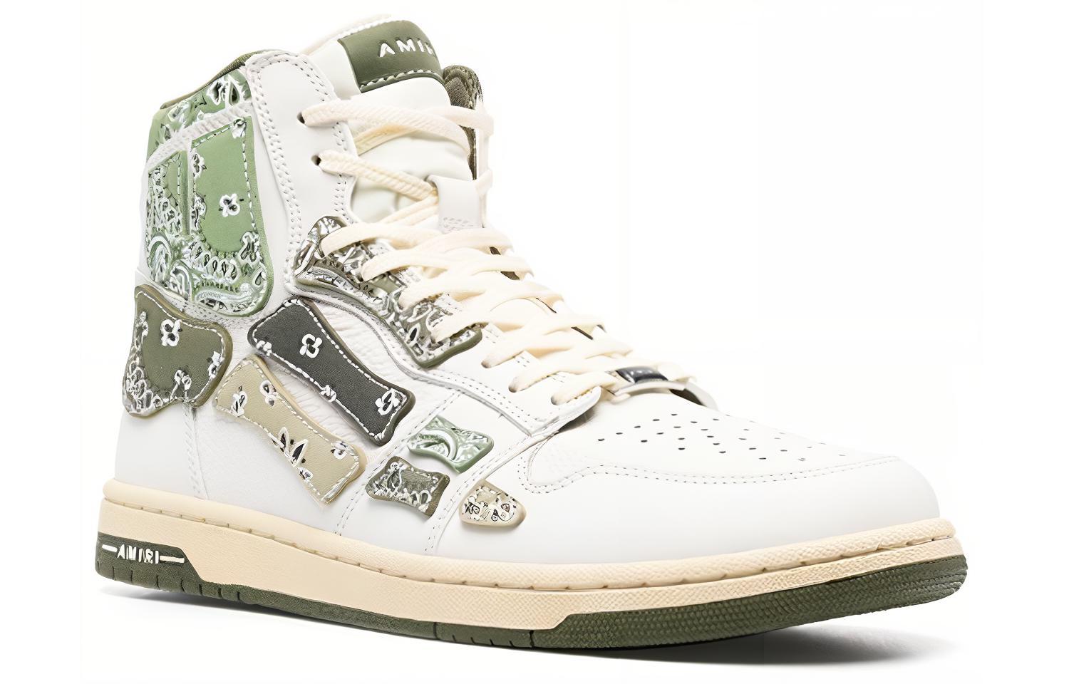 AMIRI Skel Top High 'Bandana - Olive'