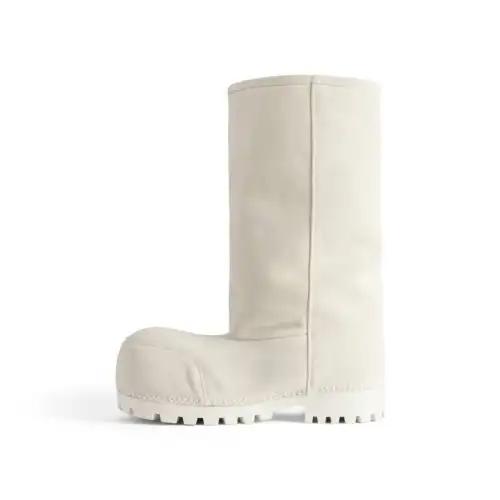 Balenciaga Alaska Fur FW24 SKIWEAR Collection Knee High Snow Boots Women's White
