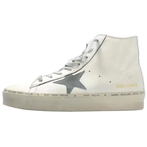 Golden Goose Hi Francy Leather High top Skateboard Shoes Women's White