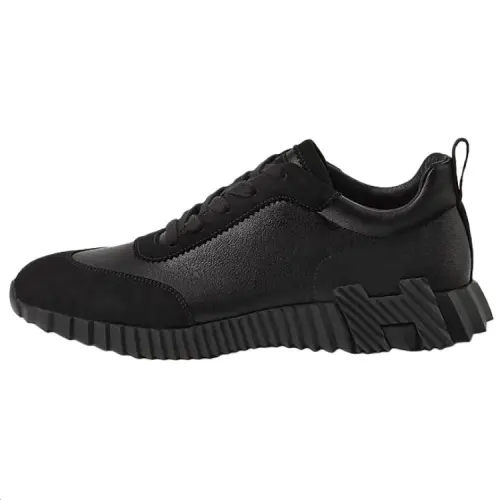 HERMES Bouncing Low top Casual Shoes Men's Black