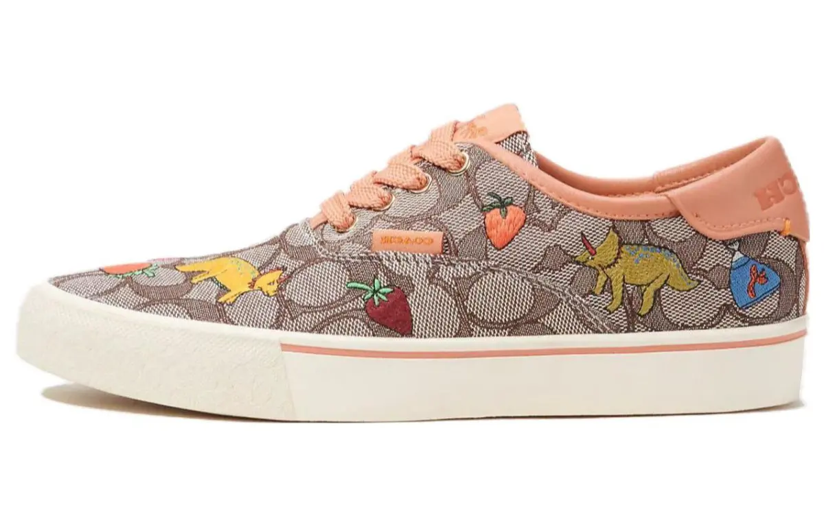Observed By Us x COACH Textile, Leather Low top Skateboard Shoes Women's Oak