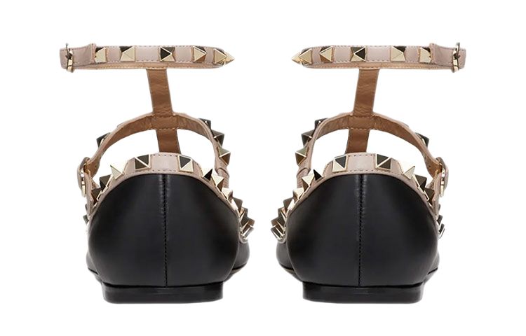 Valentino Rockstud Women's Casual Shoes Women's Black Gold