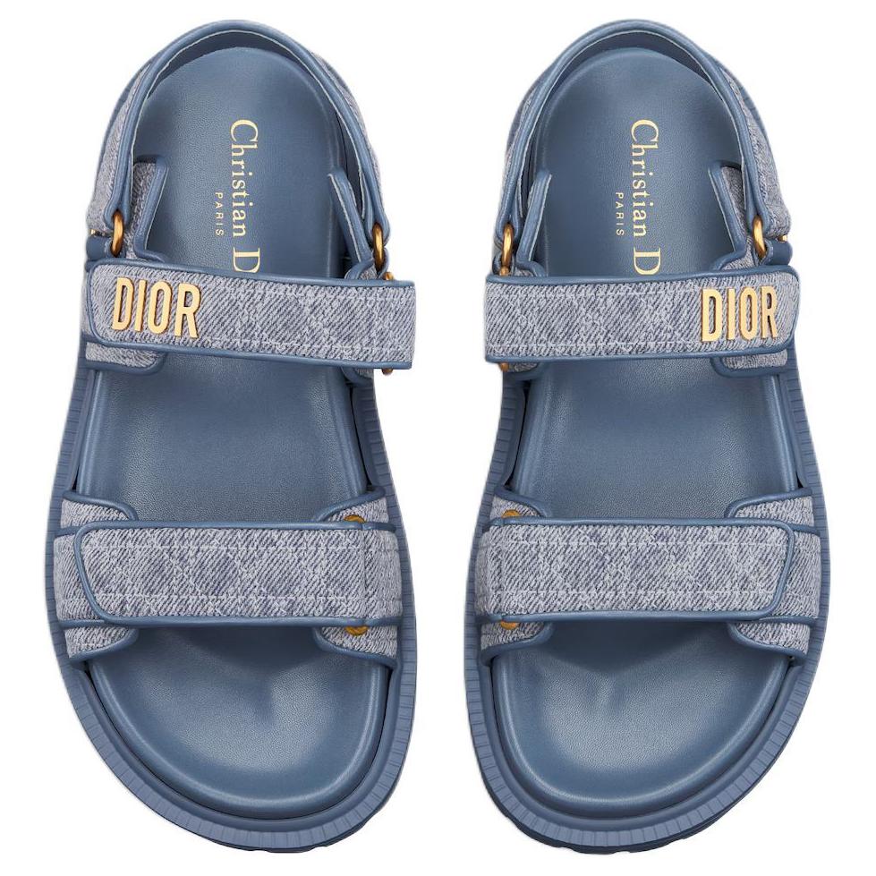DIOR Dioract One Strap Sandals Women's Blue